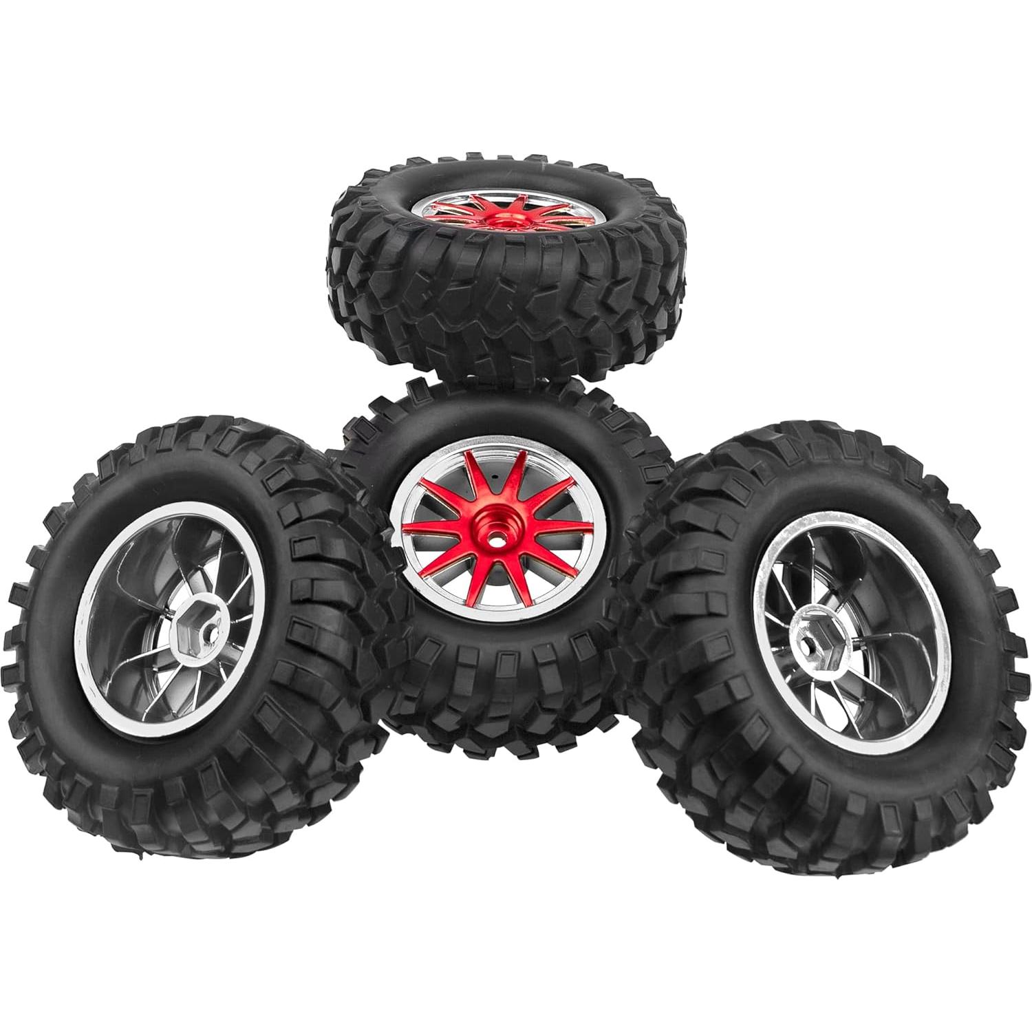 Neumáticos Off-Road 1/10 HIRCQOO 96mm con Llantas 10 Radios