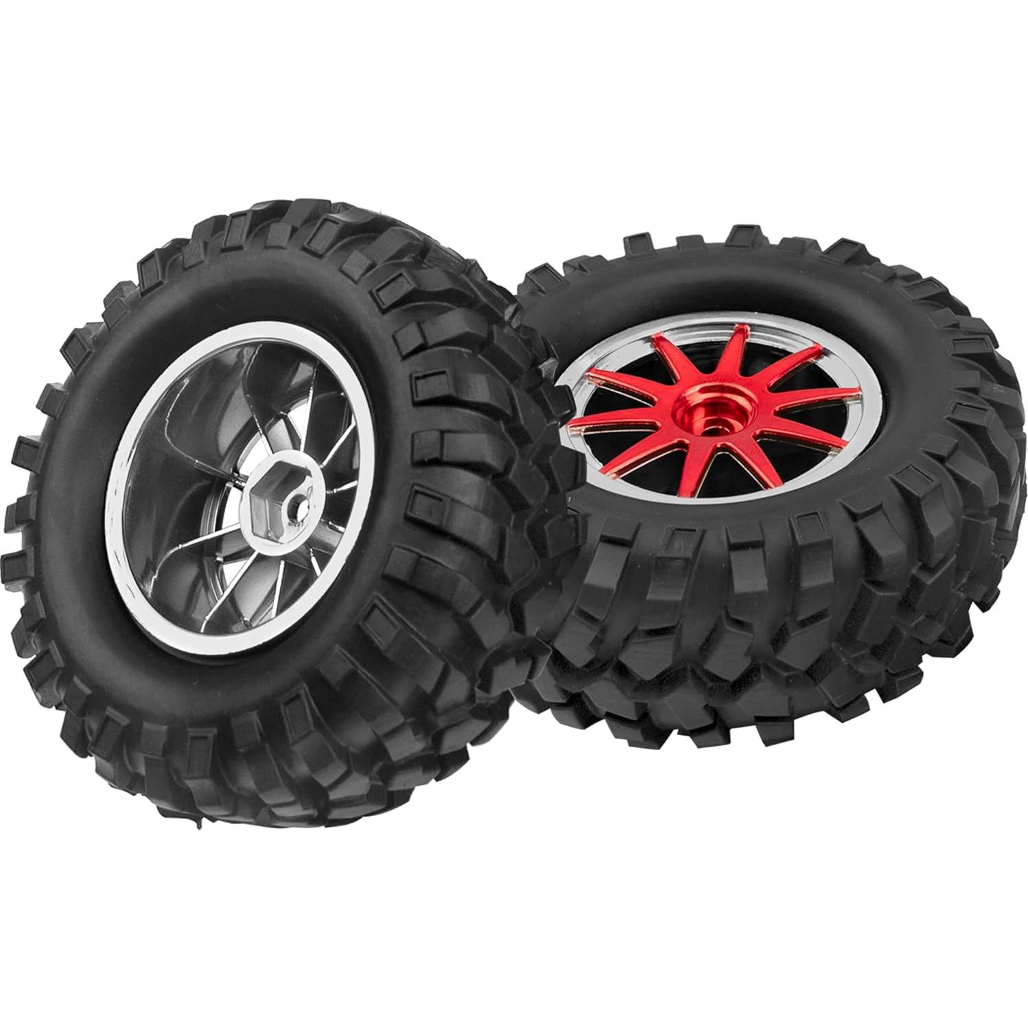 Neumáticos Off-Road 1/10 HIRCQOO 96mm con Llantas 10 Radios