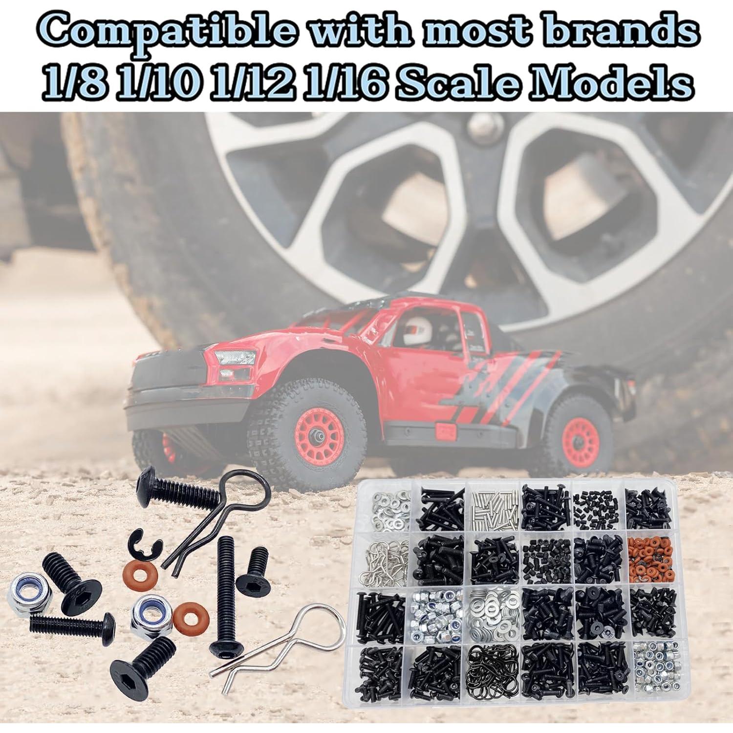 Kit de Tornillos RC 1000 Piezas HIQTRADEBYJJ M3 M4