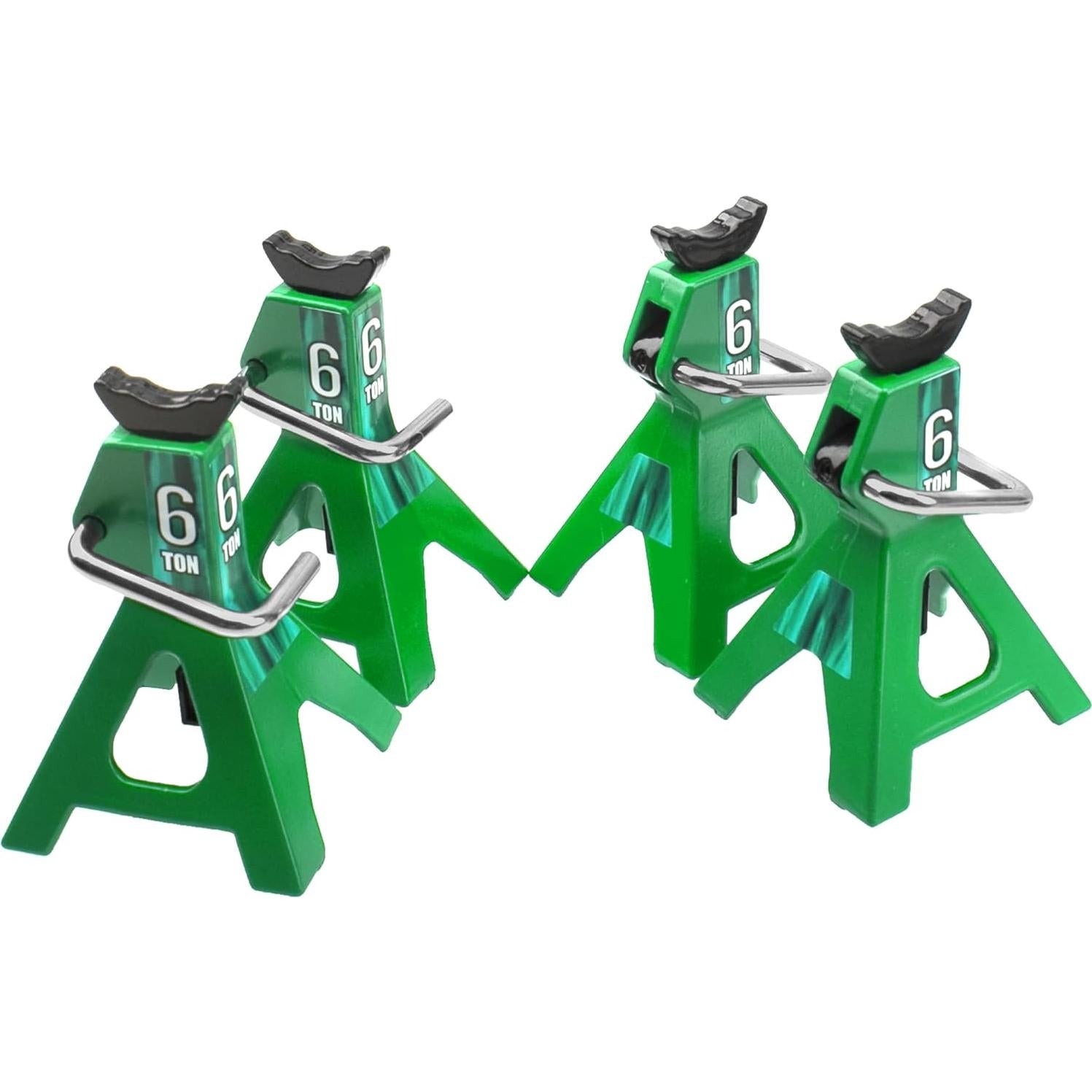 4 Soportes de Juguete RC Vgoohobby Metal Simulación Verde