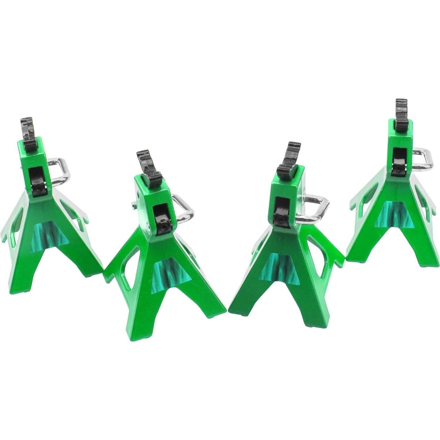 4 Soportes de Juguete RC Vgoohobby Metal Simulación Verde