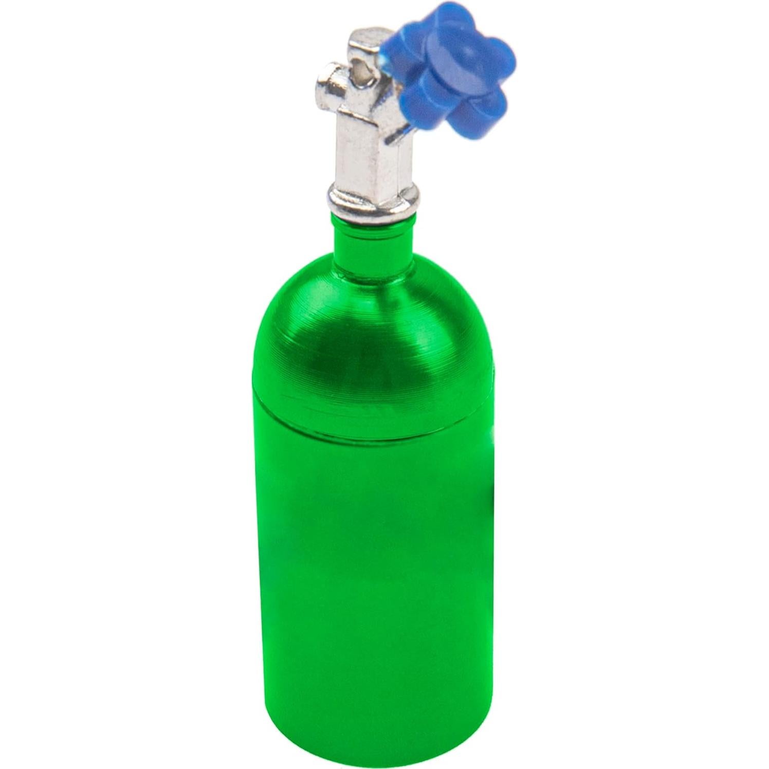 2 Piezas Decoración Botella Nitrógeno RC HIRCQOO Verde 1/10