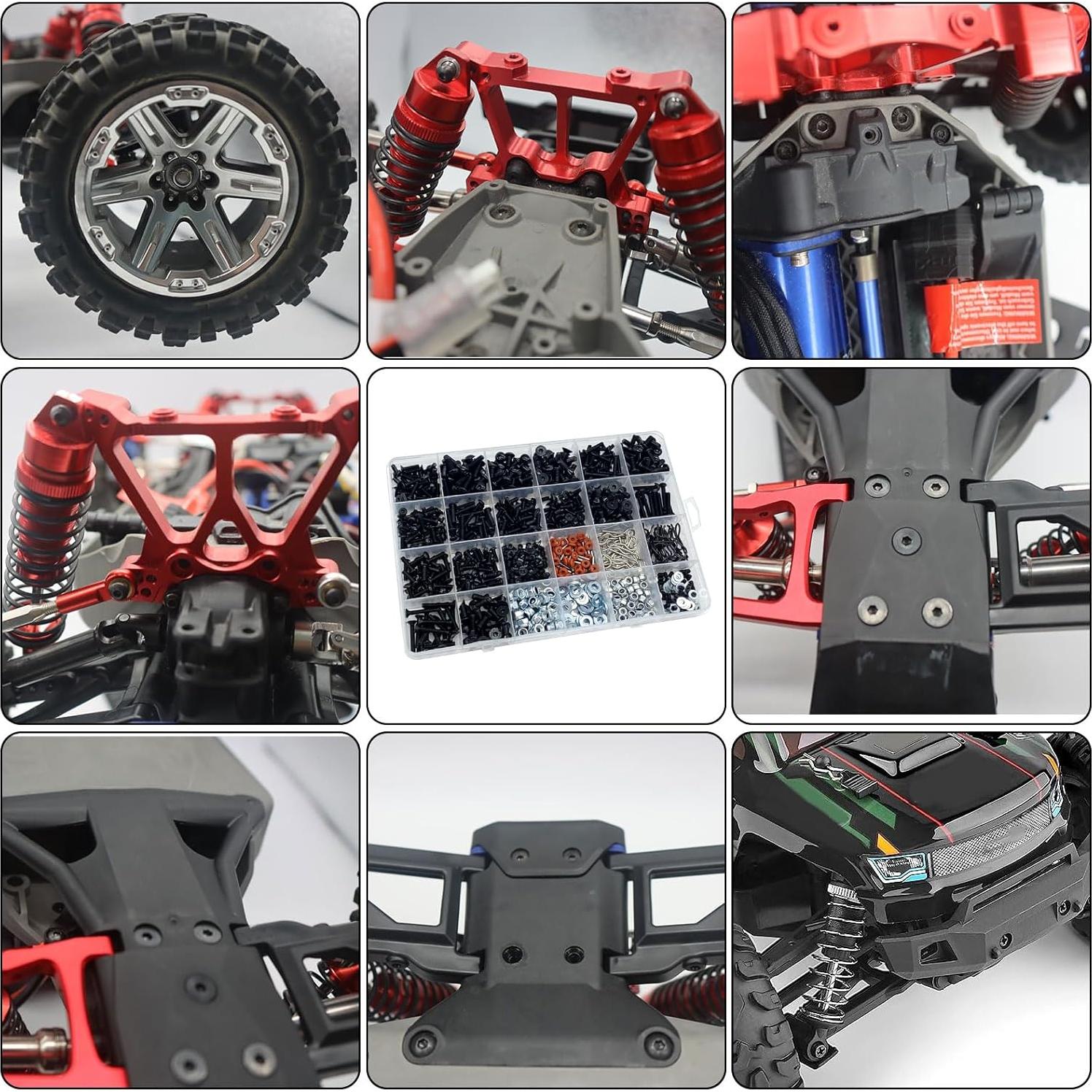 Kit de Tornillos RC 1000pcs RC Lelut para Traxxas y más