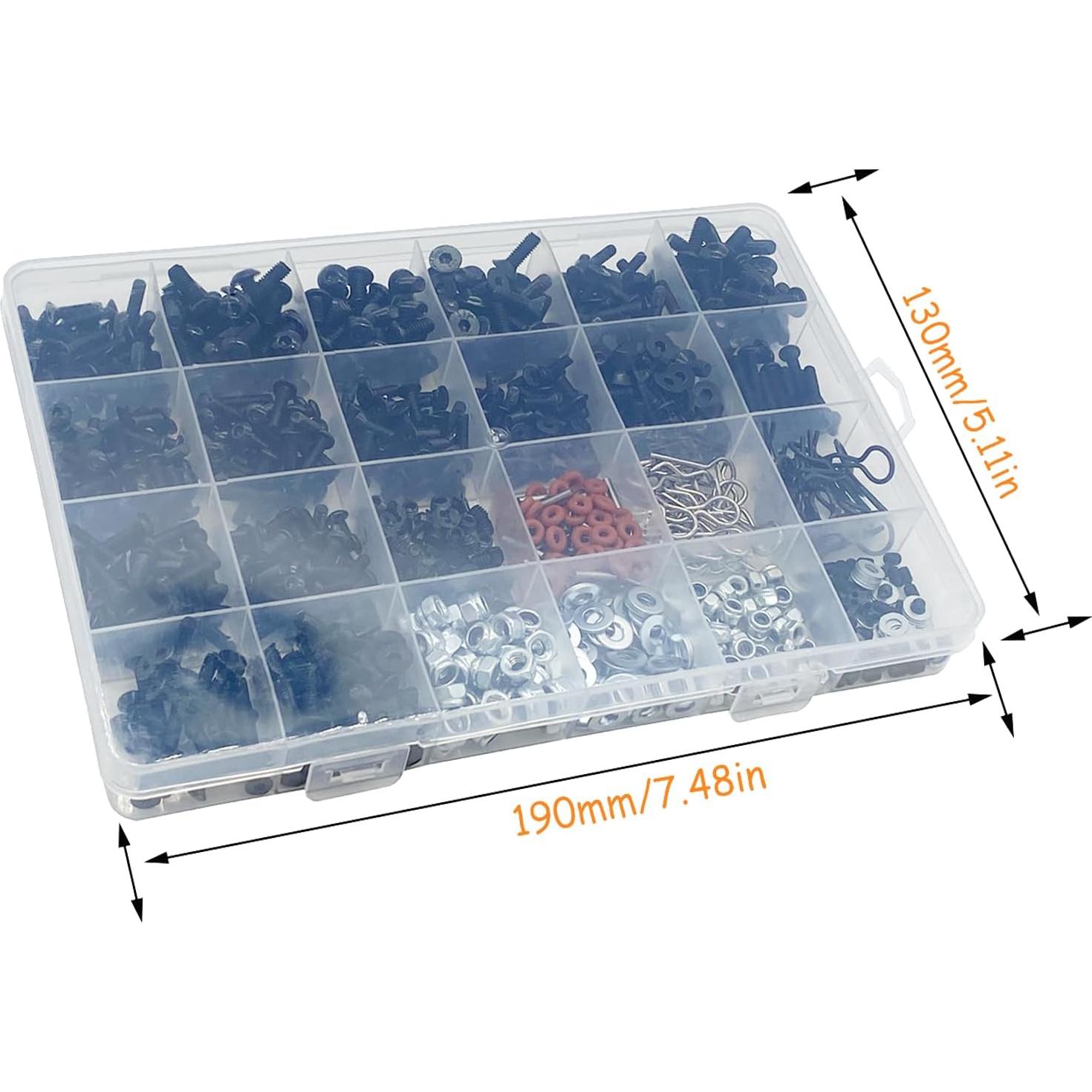 Kit de Tornillos RC 1000pcs RC Lelut para Traxxas y más