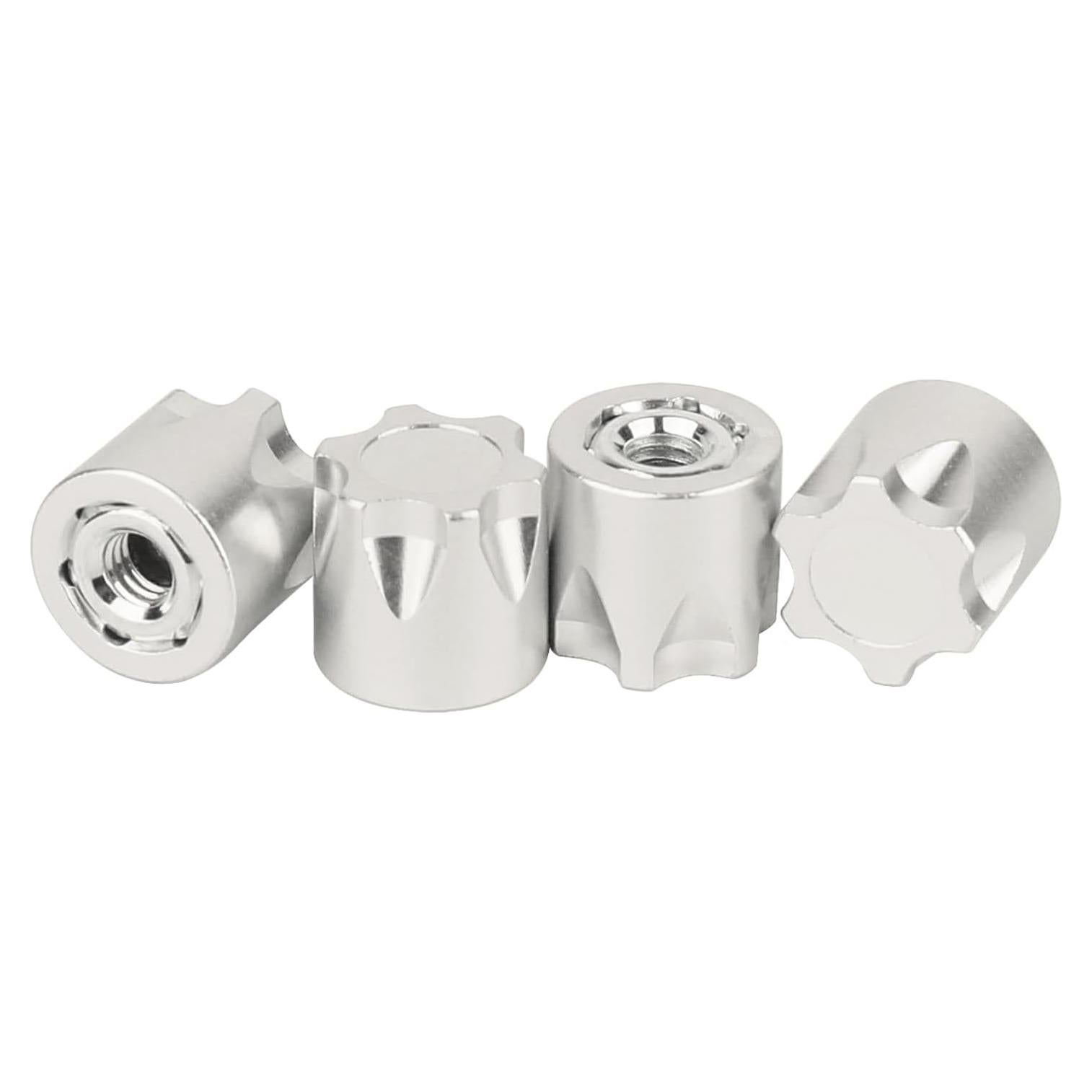 Tuerca de Rueda RC M4 Aluminio RZXYLRC 4Pcs Plata