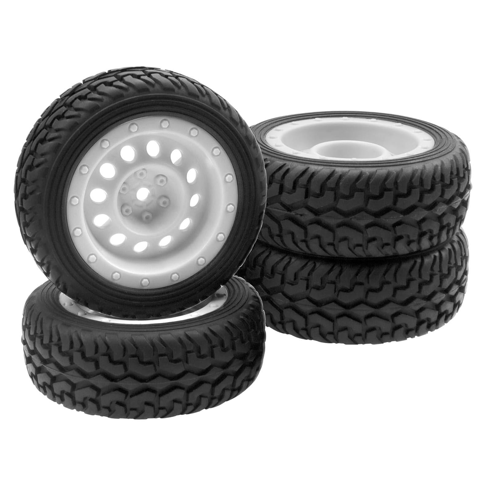 Neumáticos de Rally RC 75mm ShareGoo con Llantas Nylon 12mm