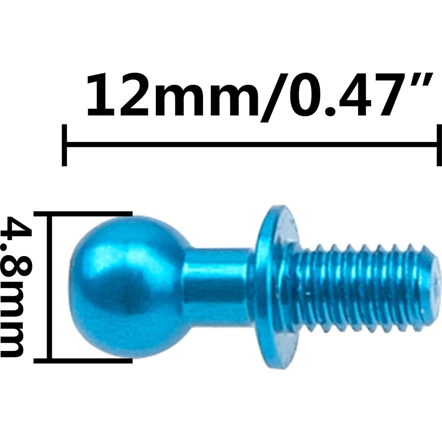 10 Tornillos de Cabeza Esférica M3 ShareGoo para Coche RC