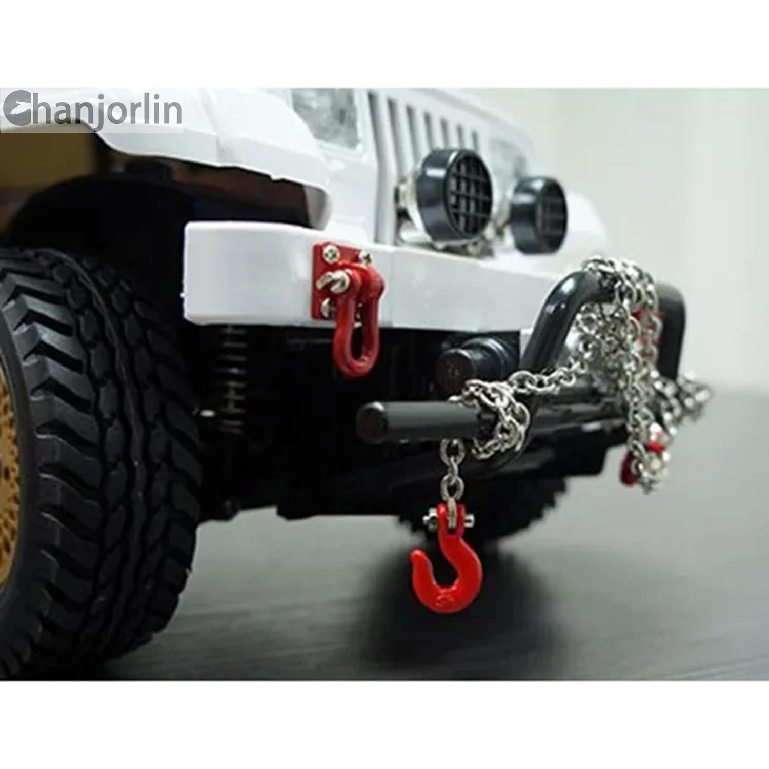 Cadena de Remolque 1/10 RC Crawler Metal Gancho Traxxas SCX10