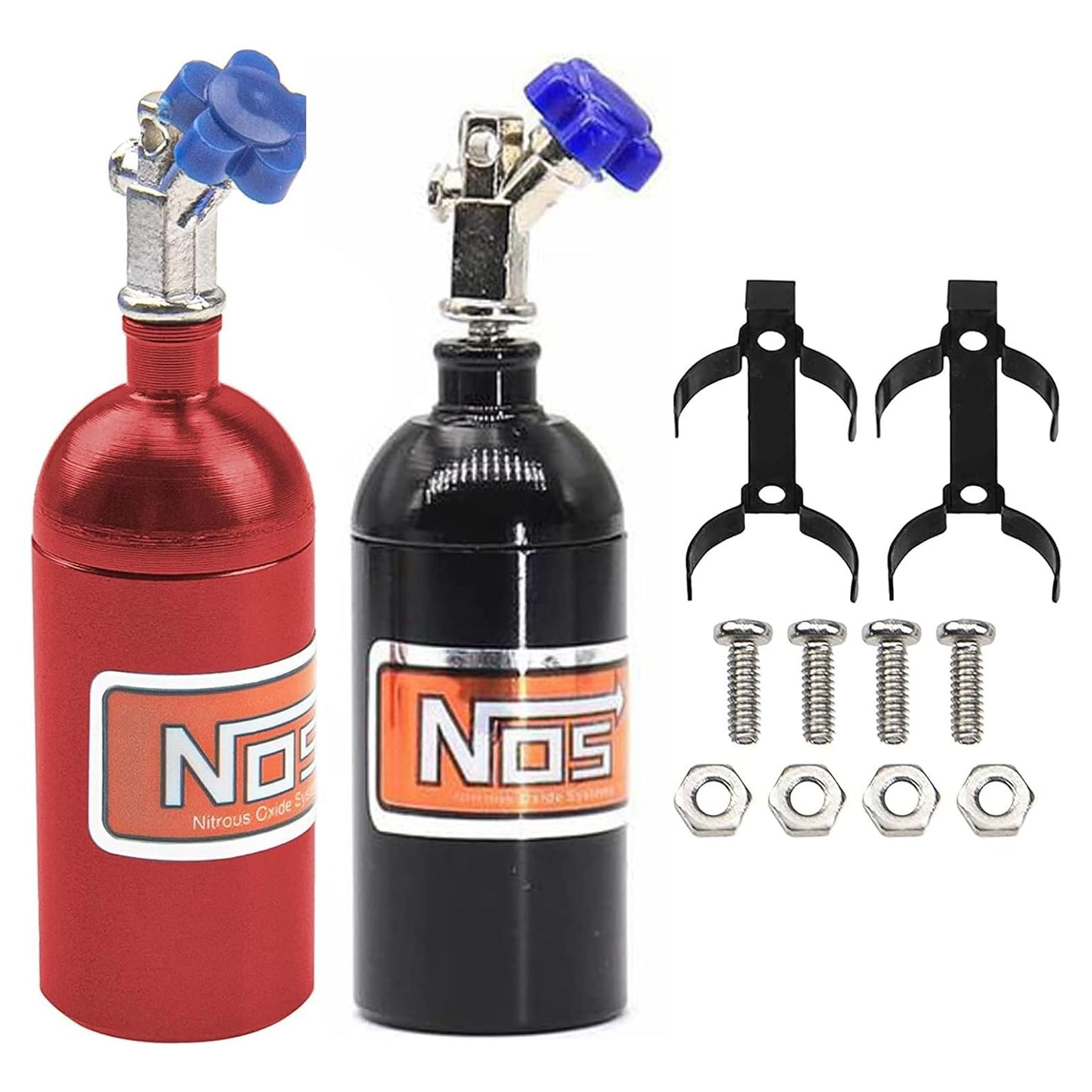 2 Pack Botellas de Nitrógeno Decorativas para Crawler RC 1/10