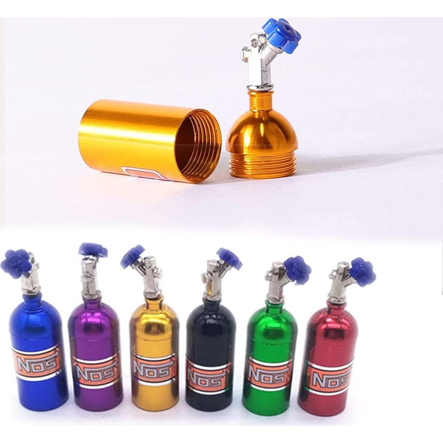 2 Pack Botellas de Nitrógeno Decorativas para Crawler RC 1/10