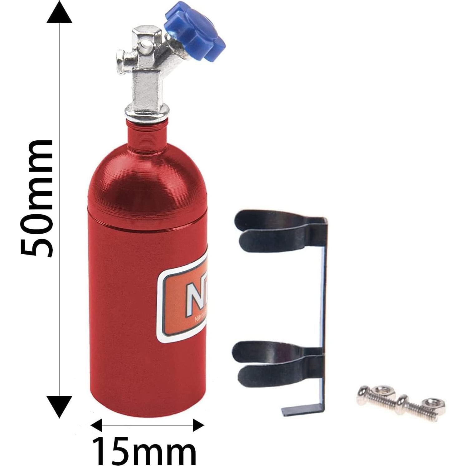 2 Pack Botellas de Nitrógeno Decorativas para Crawler RC 1/10