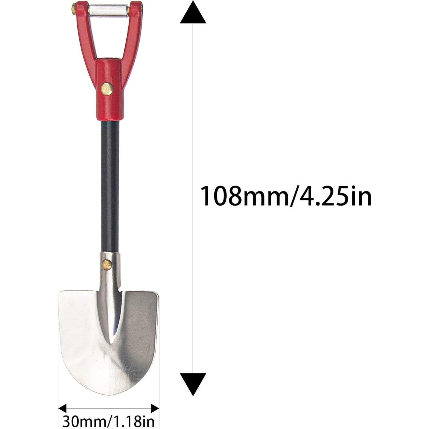 2 Piezas Pala Decorativa Metal RC HIRCQOO 1/10 Rojo