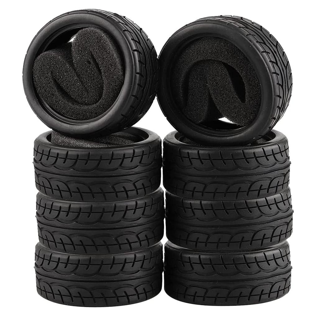 8 Neumáticos de Goma Suaves 1/10 para RC Shaluoman