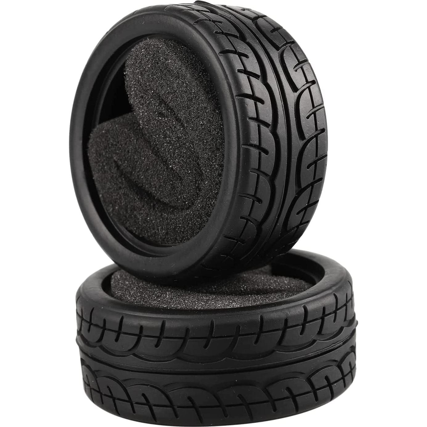 8 Neumáticos de Goma Suaves 1/10 para RC Shaluoman