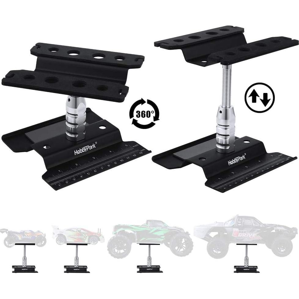 Soporte de Coche RC HobbyPark Aluminio Ajustable 112-168mm