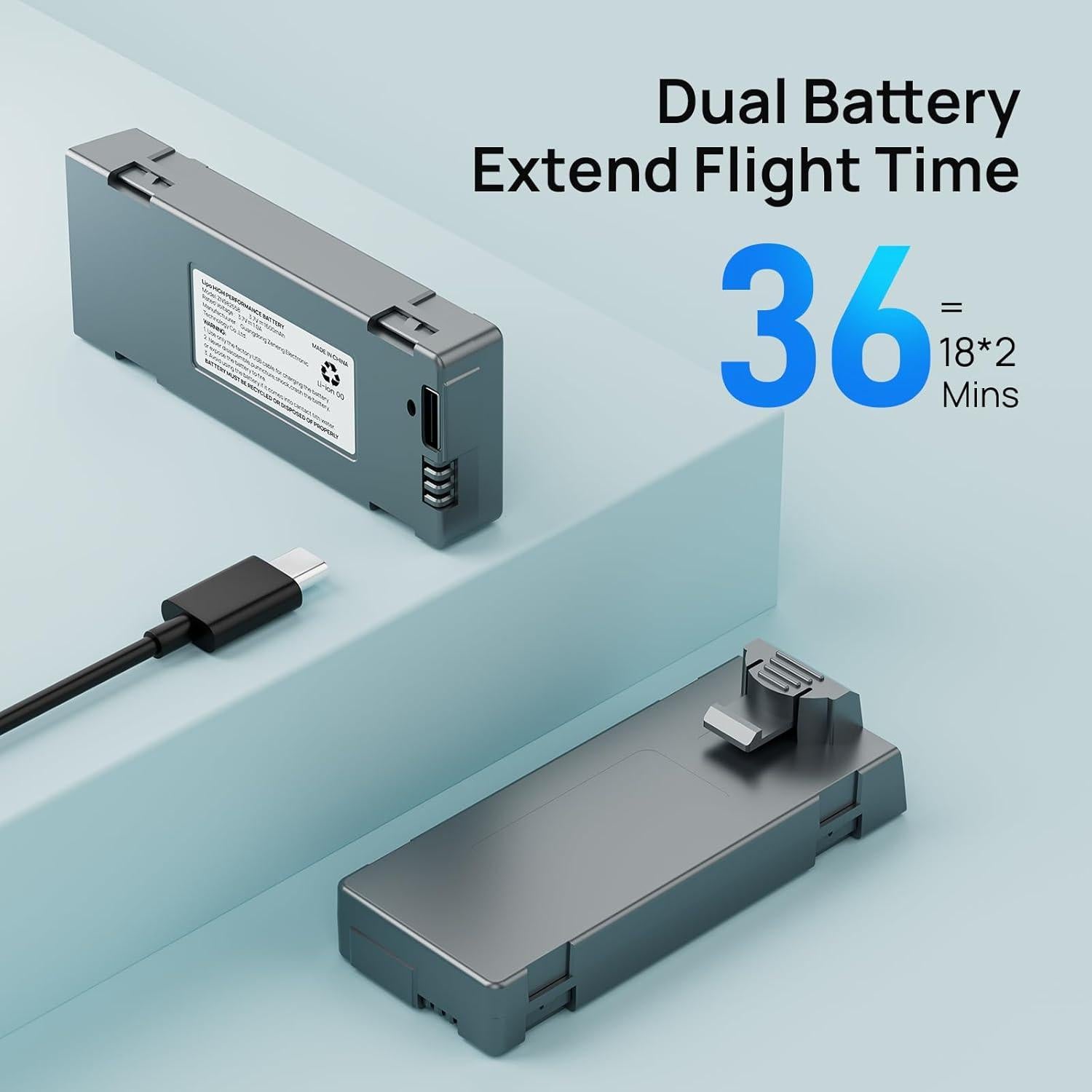 Dron Ameta S20 Lite 4K con cámara y 36 min de vuelo