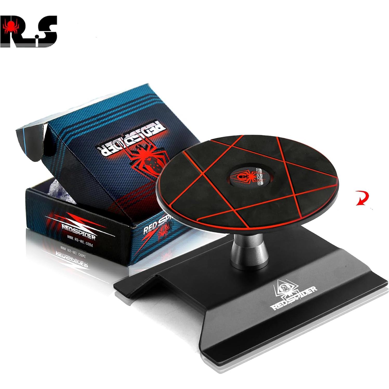 Soporte de Trabajo para Coche RC REDSPIDER Aluminio 360° Azul