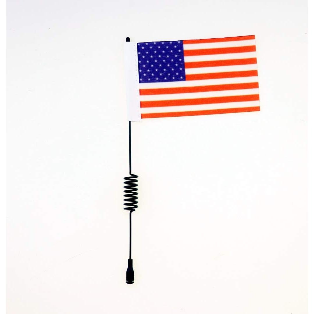 Antena RC HUWAIMI 33cm con Bandera EE. UU. para Crawler 1:8-1:10