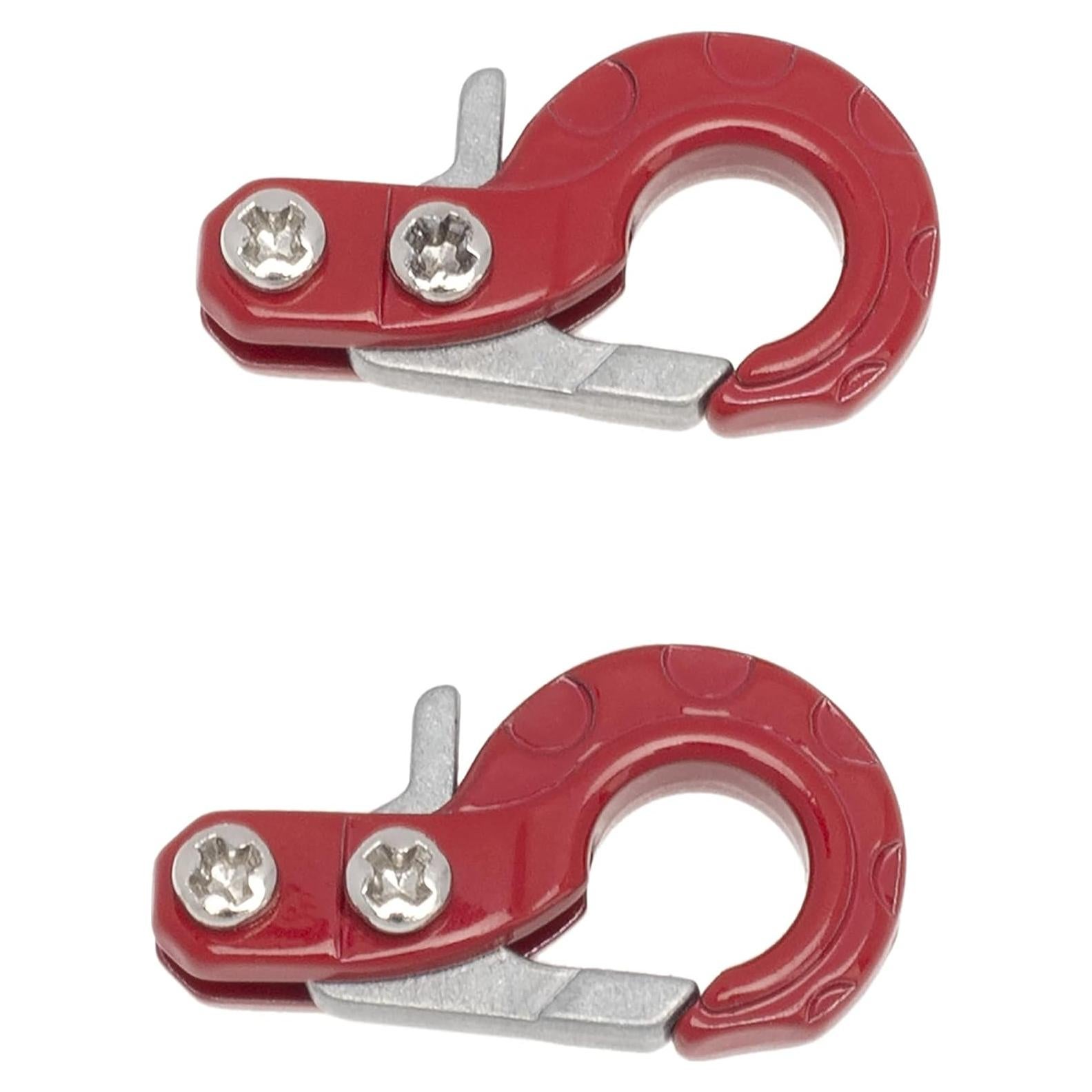 Ganchos de Remolque LAFEINA para Winch RC 1/10 Metal Rojo