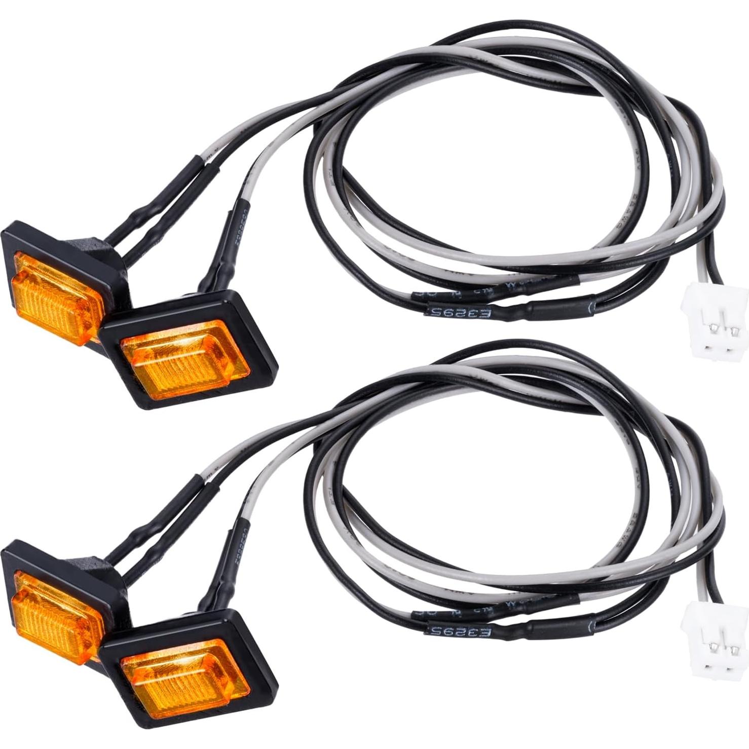 Luces LED AXSPEED para Faldones Laterales RC Tamiya 1/14 Amarillo