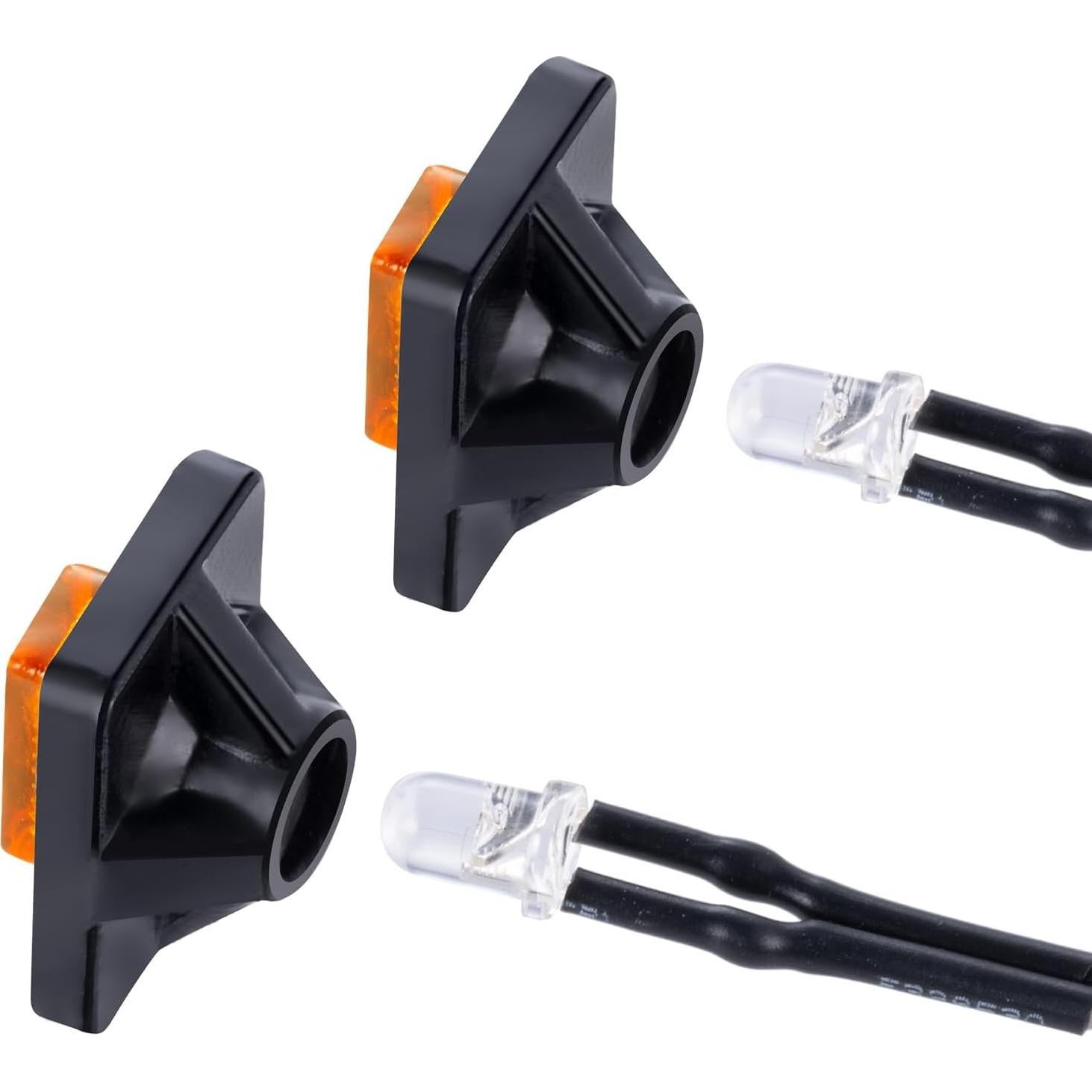 Luces LED AXSPEED para Faldones Laterales RC Tamiya 1/14 Amarillo