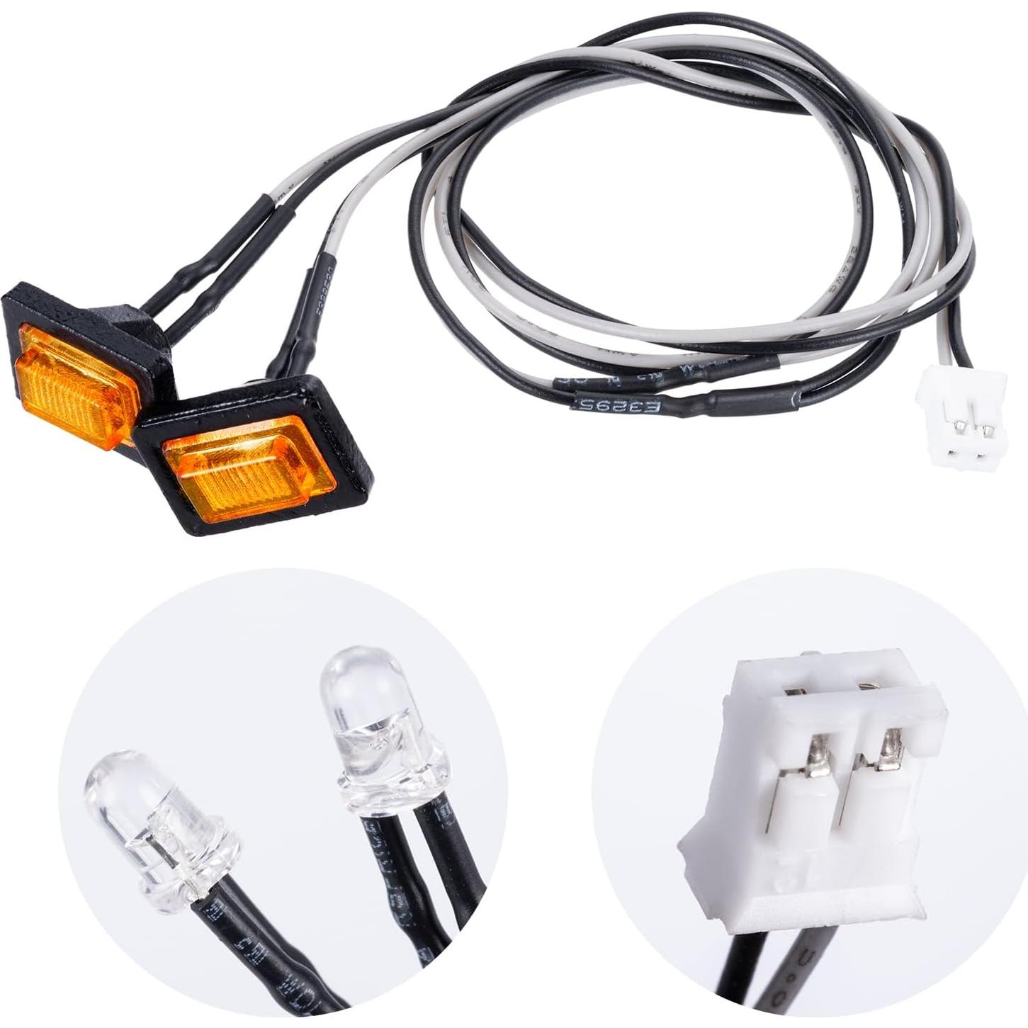 Luces LED AXSPEED para Faldones Laterales RC Tamiya 1/14 Amarillo