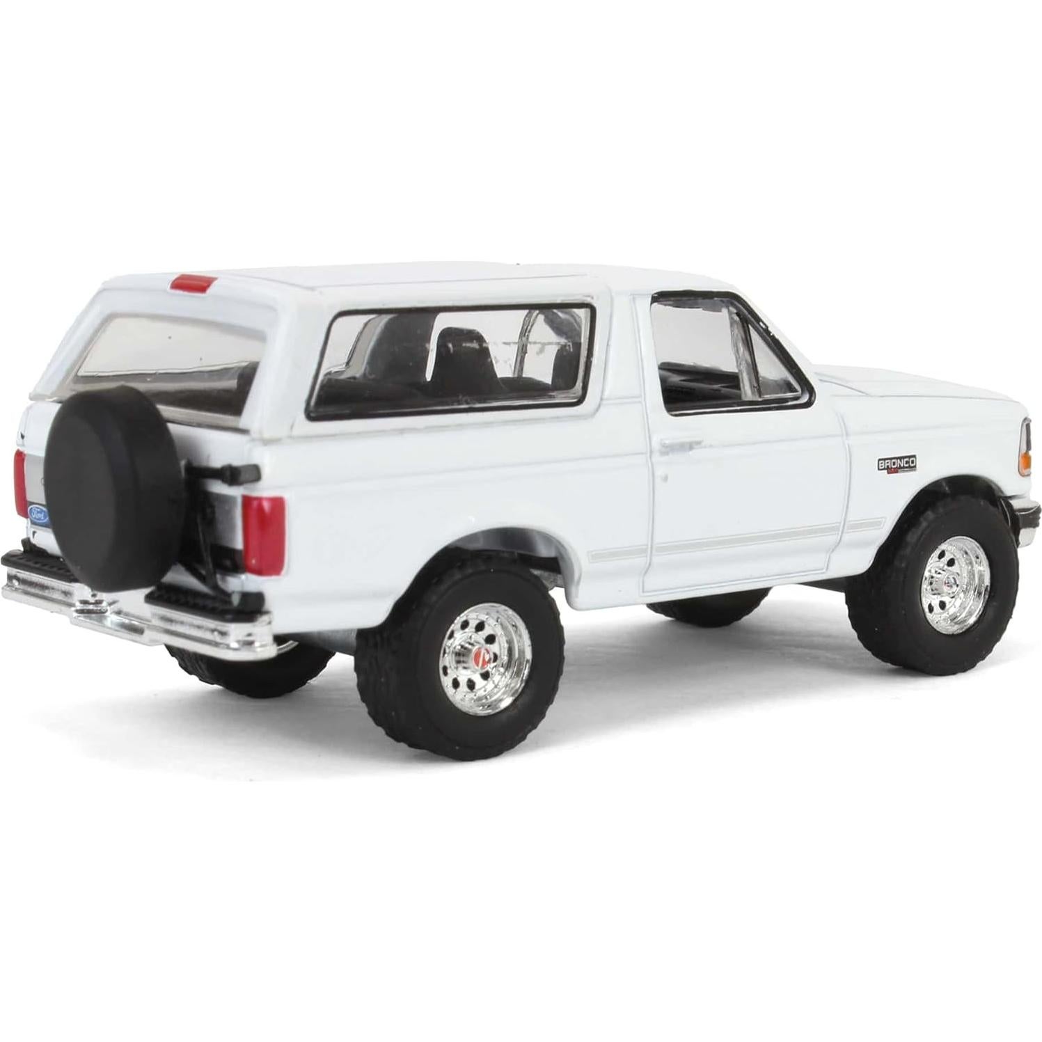 Modelo a Escala 1/64 Ford Bronco XLT 1993 Greenlight Blanco