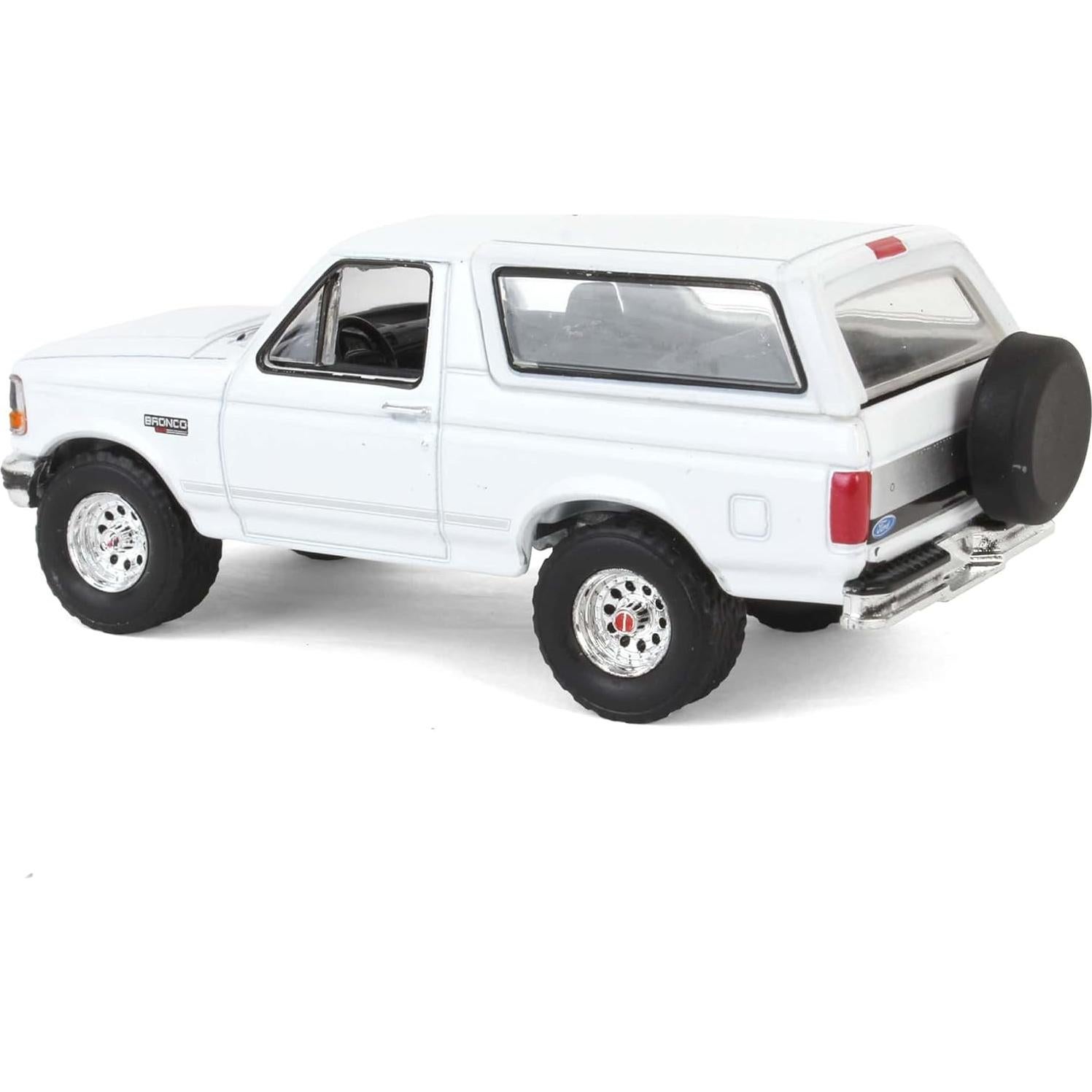 Modelo a Escala 1/64 Ford Bronco XLT 1993 Greenlight Blanco