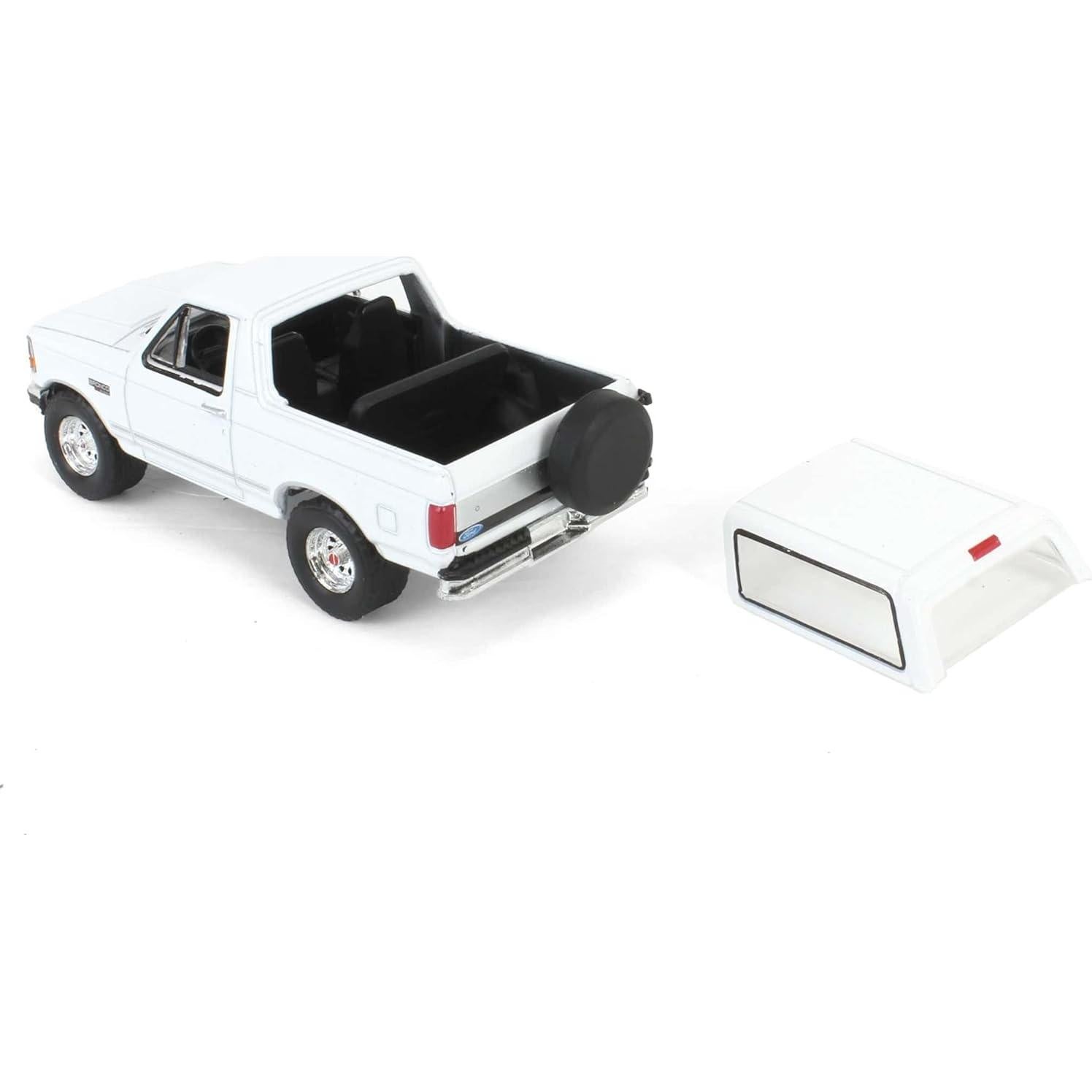 Modelo a Escala 1/64 Ford Bronco XLT 1993 Greenlight Blanco