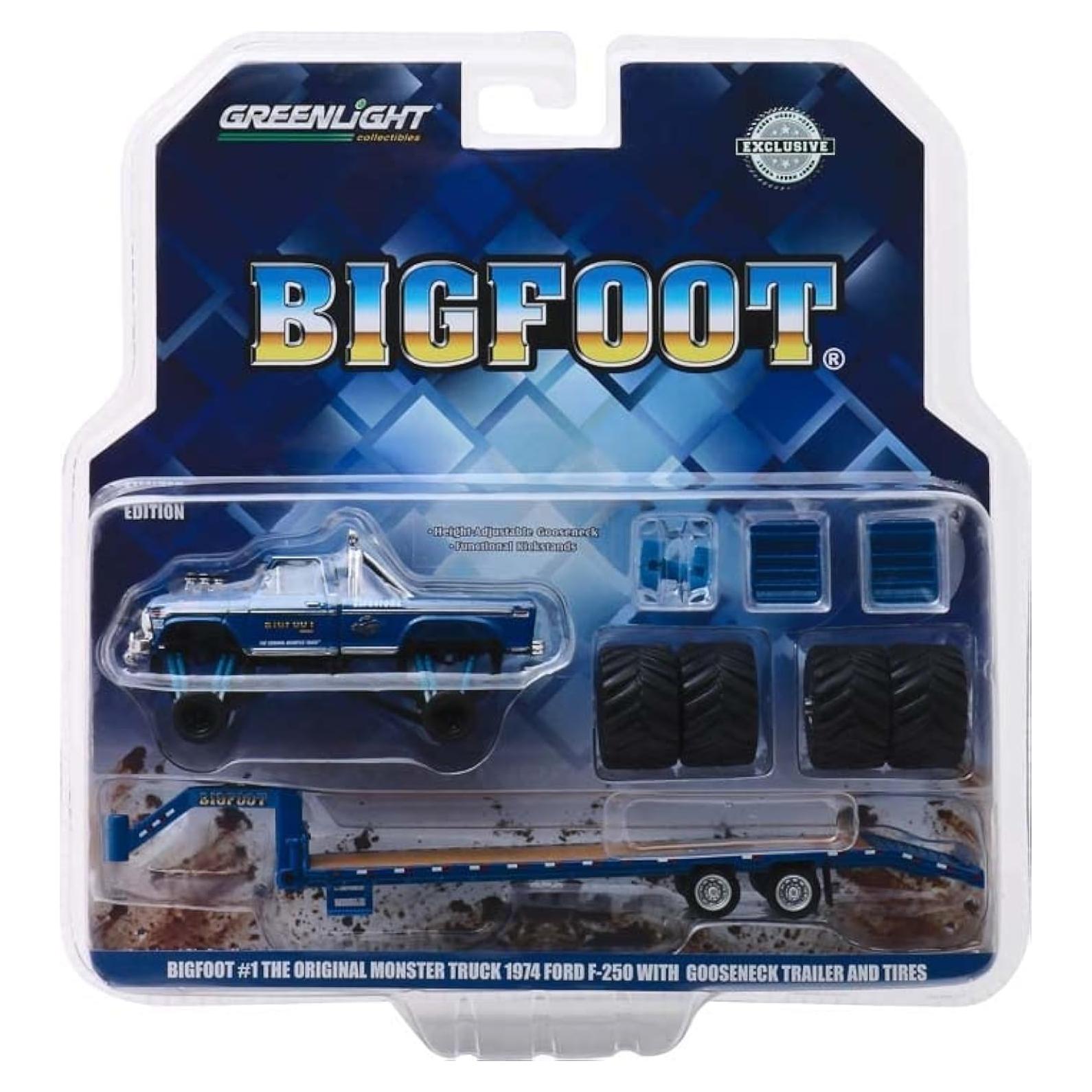 Camión Monstruo Greenlight Bigfoot #1 1974 Ford F-250 1:64