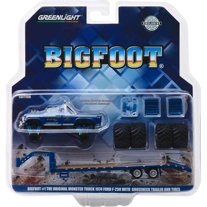 Camión Monstruo Greenlight Bigfoot #1 1974 Ford F-250 1:64