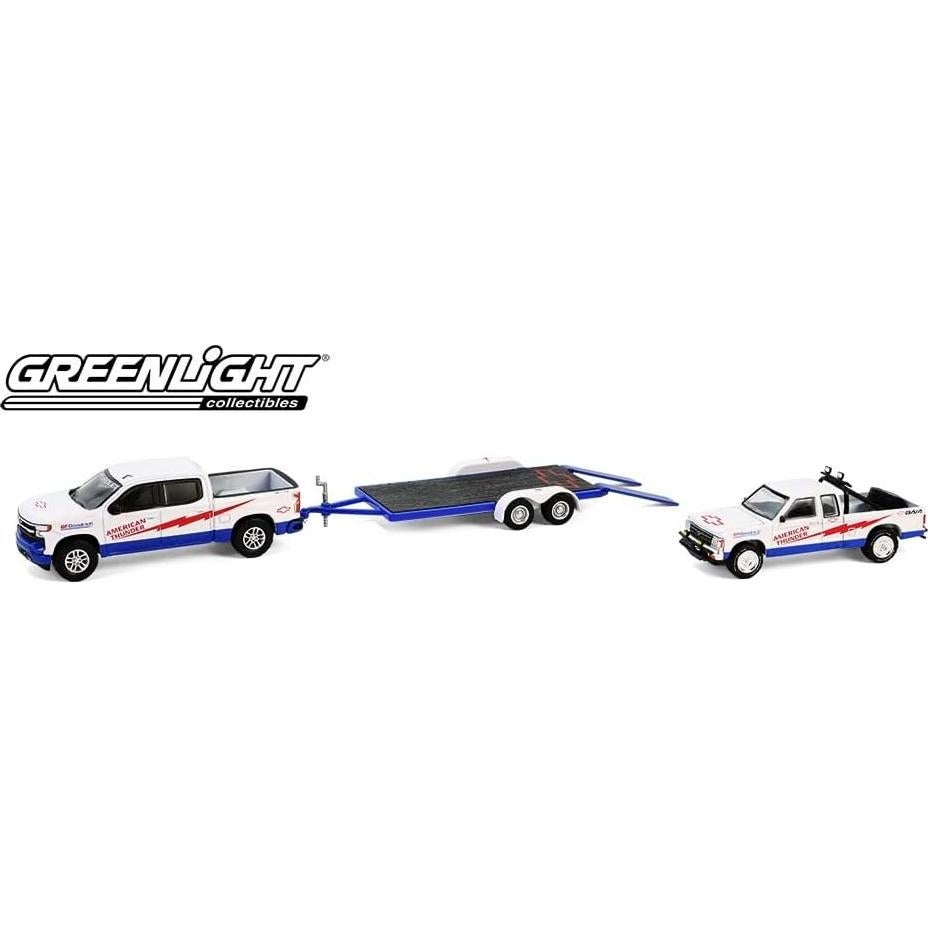 Greenlight 31170-C Remolque y Enganche 1/64 Chevy Silverado