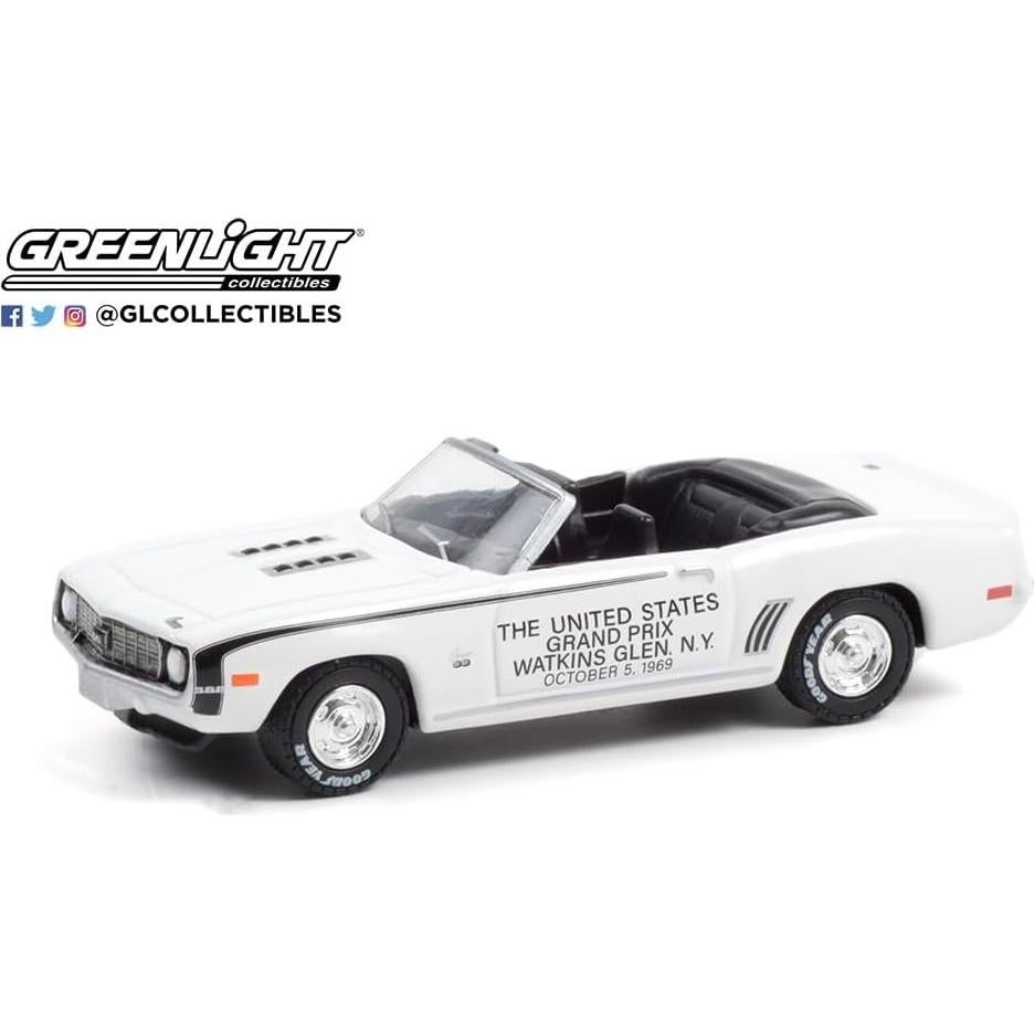 Auto a Escala 1:64 Greenlight 1969 Chevy Camaro Convertible