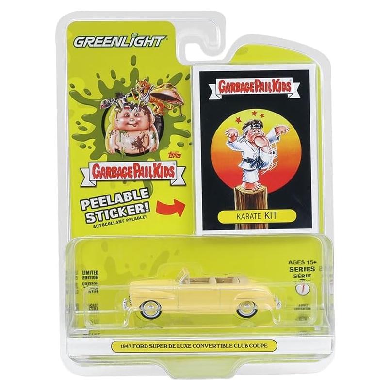 Coche de Metal Fundido Greenlight Basura Pail 1:64 Karate 1947