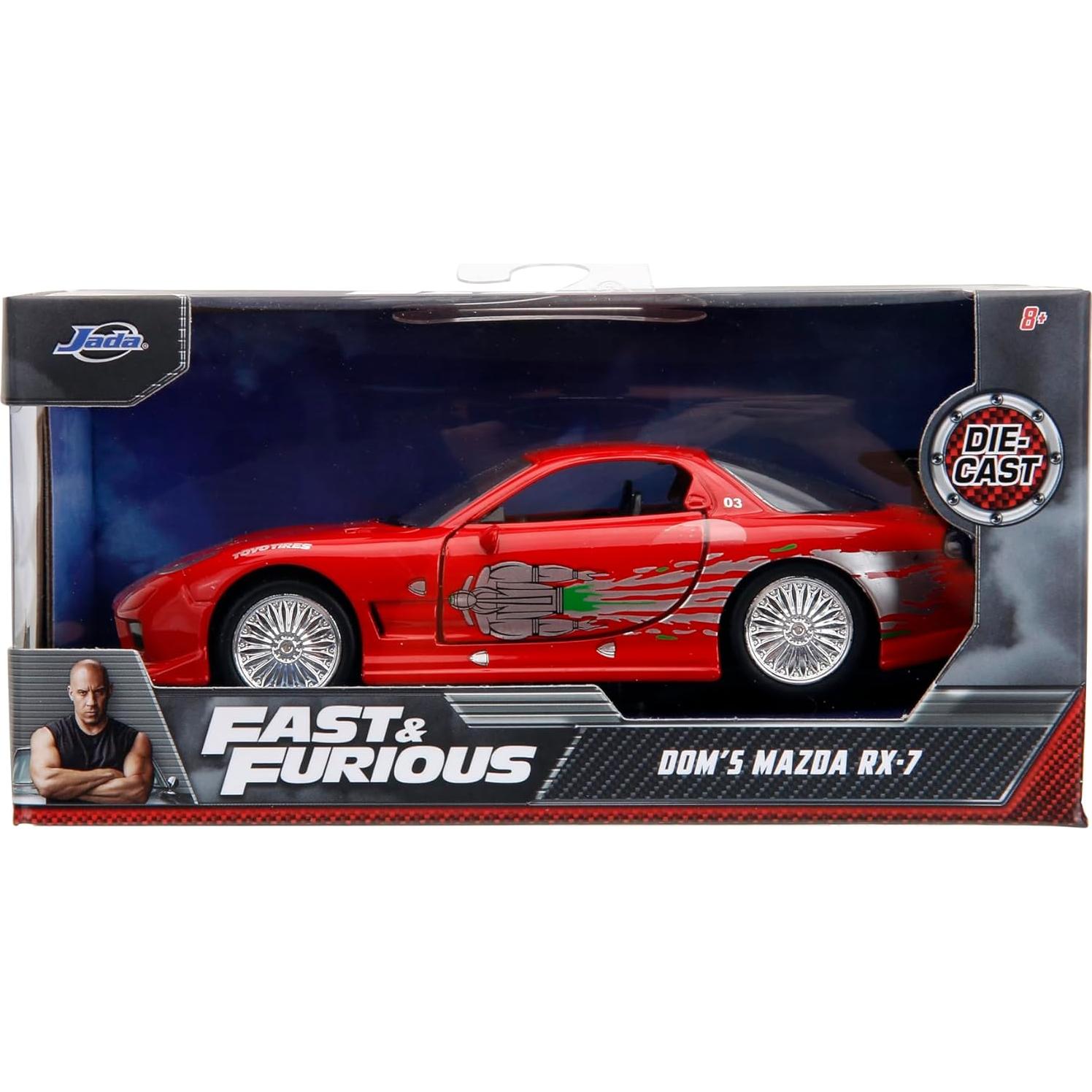 Coche de metal fundido Jada Mazda RX-7 1:32 para coleccionistas