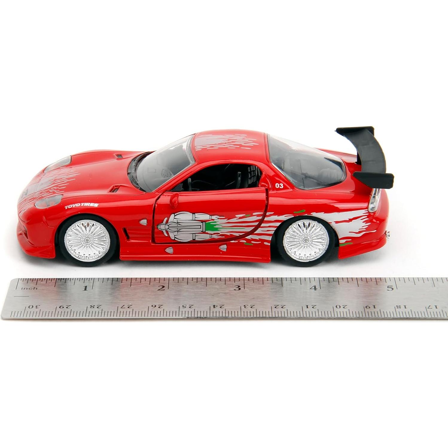 Coche de metal fundido Jada Mazda RX-7 1:32 para coleccionistas