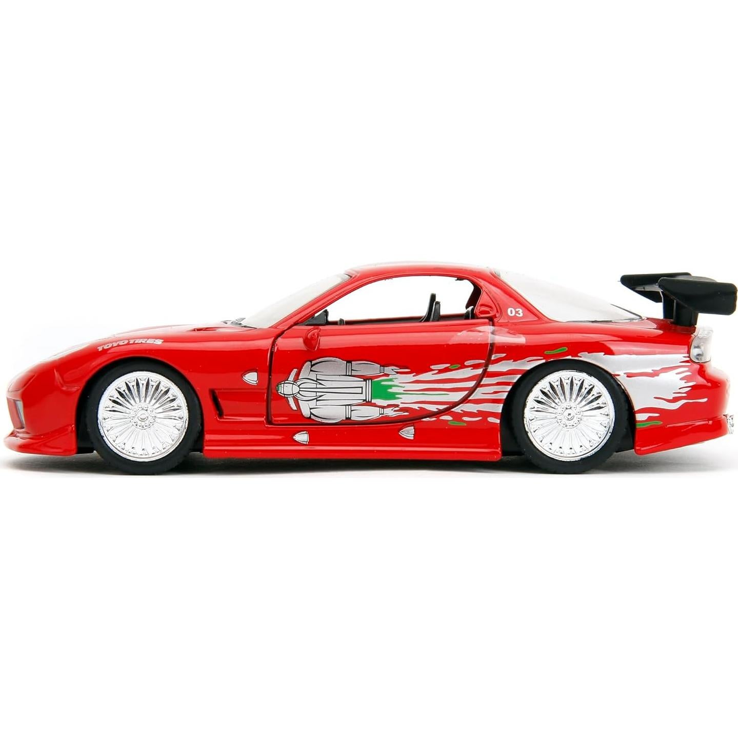 Coche de metal fundido Jada Mazda RX-7 1:32 para coleccionistas
