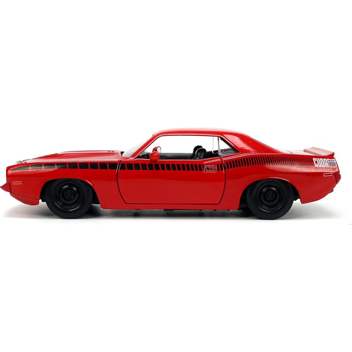 Coche de metal 1:24 Jada Toys Plymouth Barracuda 1973 rojo/negro