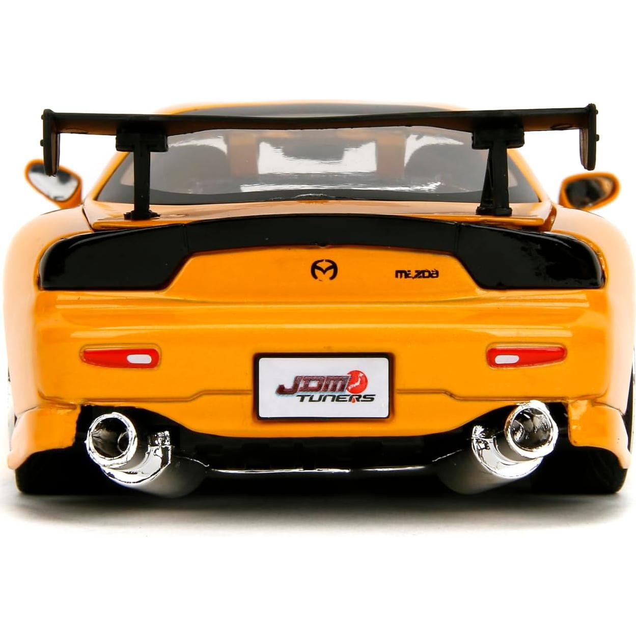 Jada Toys Mazda RX-7 1993 Die-Cast 1:24 Amarillo Naranja