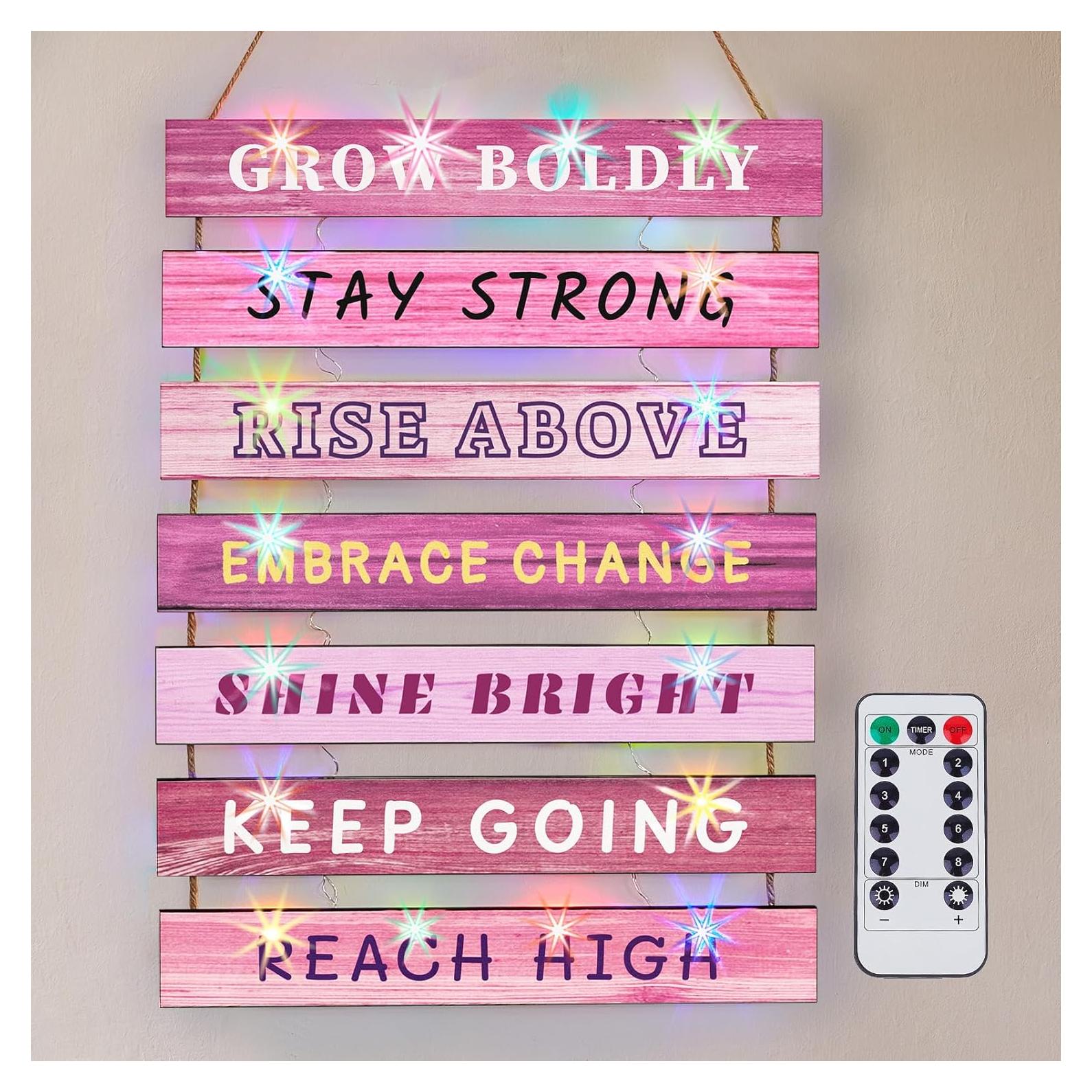 FIOBEE Decoración de Pared con Luz LED para Niñas