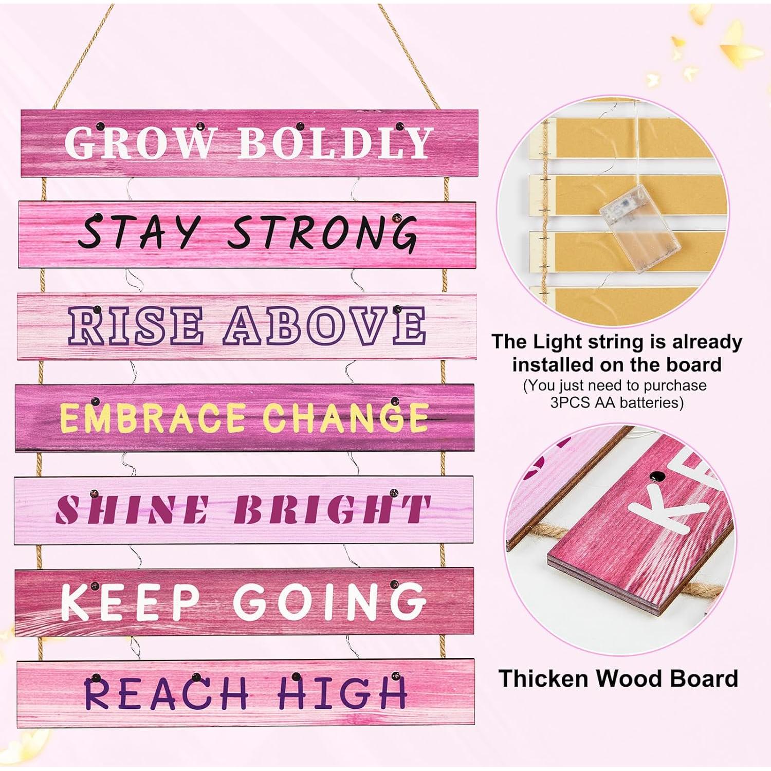 FIOBEE Decoración de Pared con Luz LED para Niñas