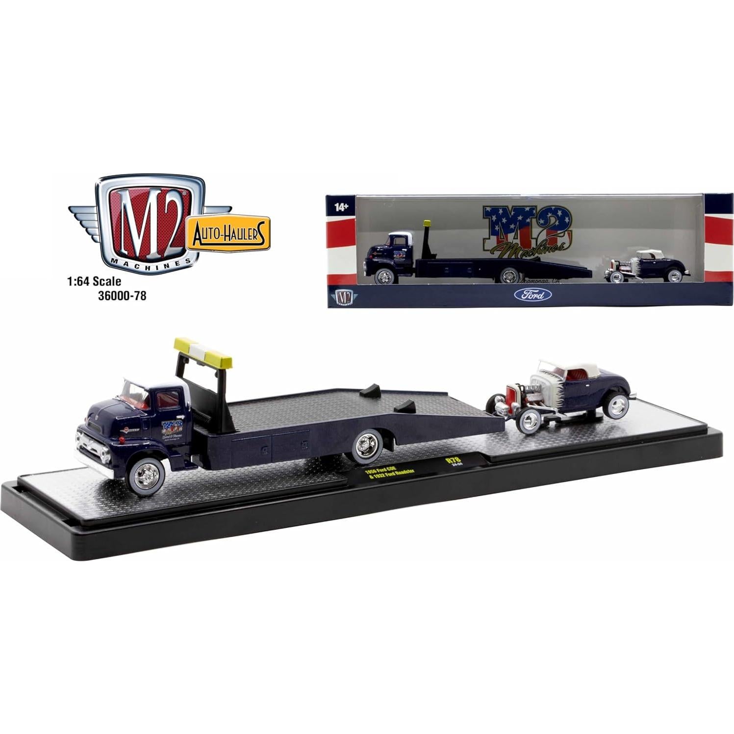 M2 Machines Coleccionable Diecast 1956 COE & 1932 Roadster 1:64