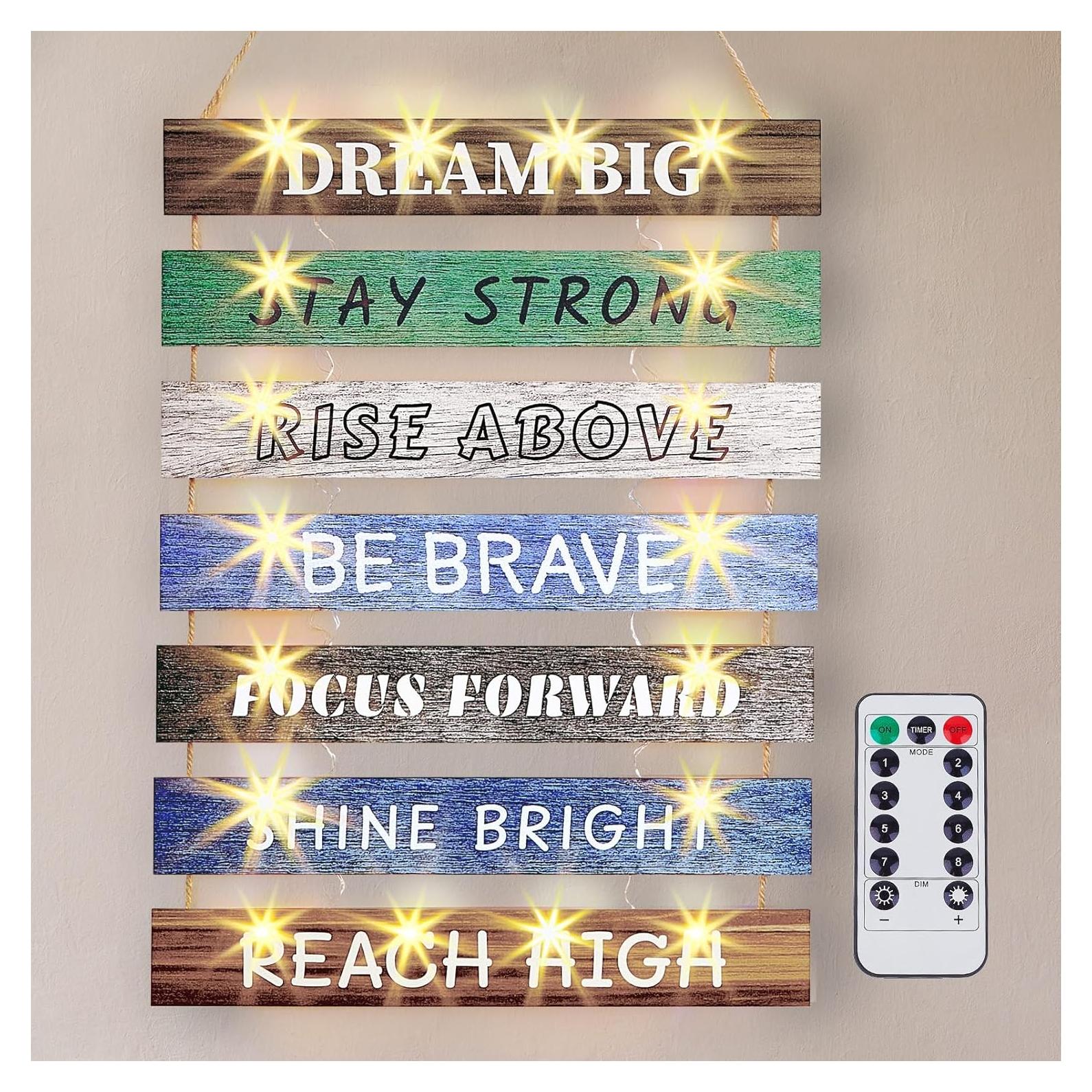 FIOBEE Decoración de Pared con Luz LED para Niñas