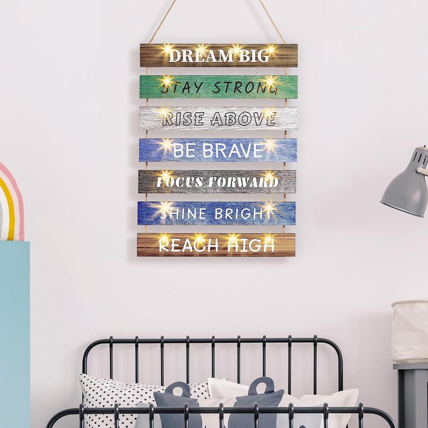 FIOBEE Decoración de Pared con Luz LED para Niñas