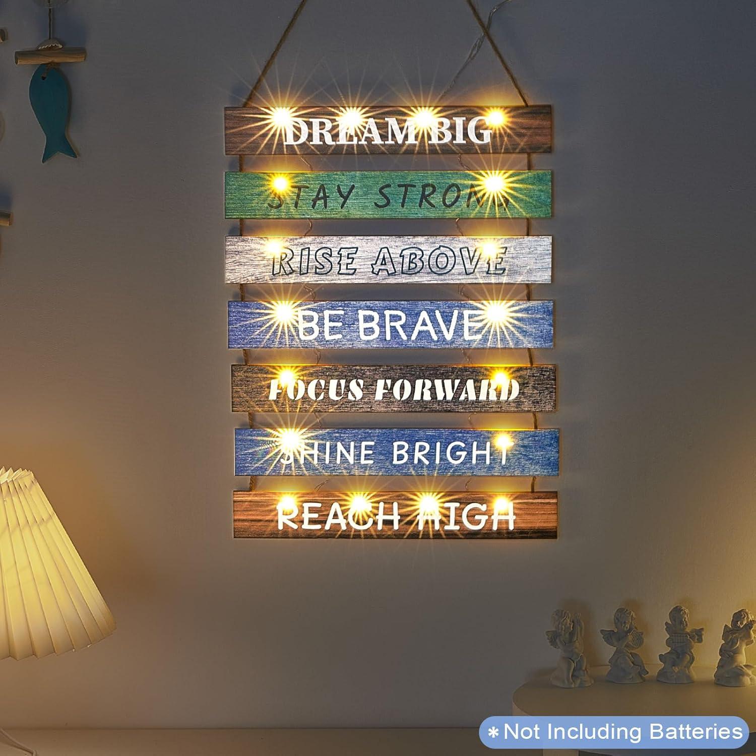 FIOBEE Decoración de Pared con Luz LED para Niñas