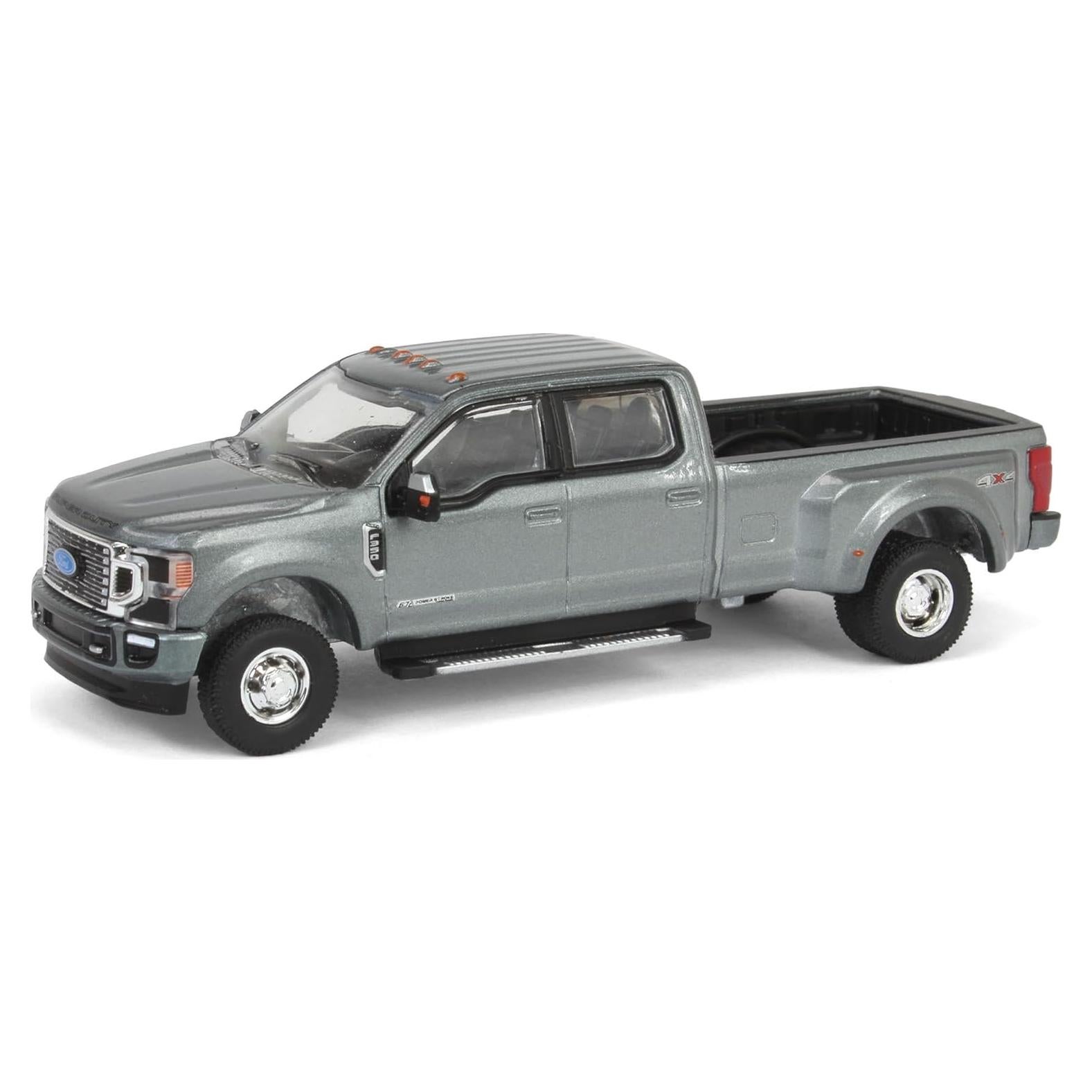 Camioneta a Escala 1/64 Ford F-350 Platinum Dually Gris Greenlight