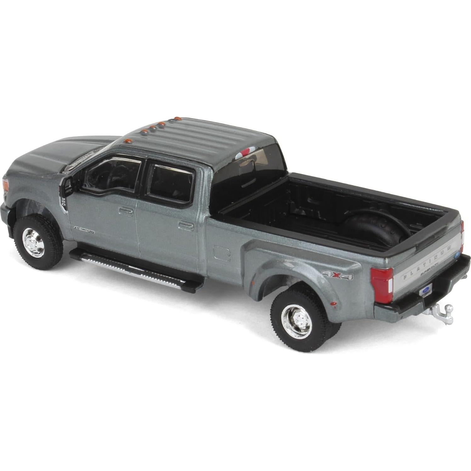 Camioneta a Escala 1/64 Ford F-350 Platinum Dually Gris Greenlight