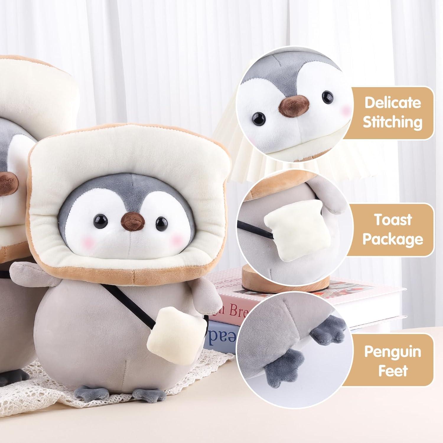 Anboor Pingüino Tostada 25 cm Juguete de Peluche Suave