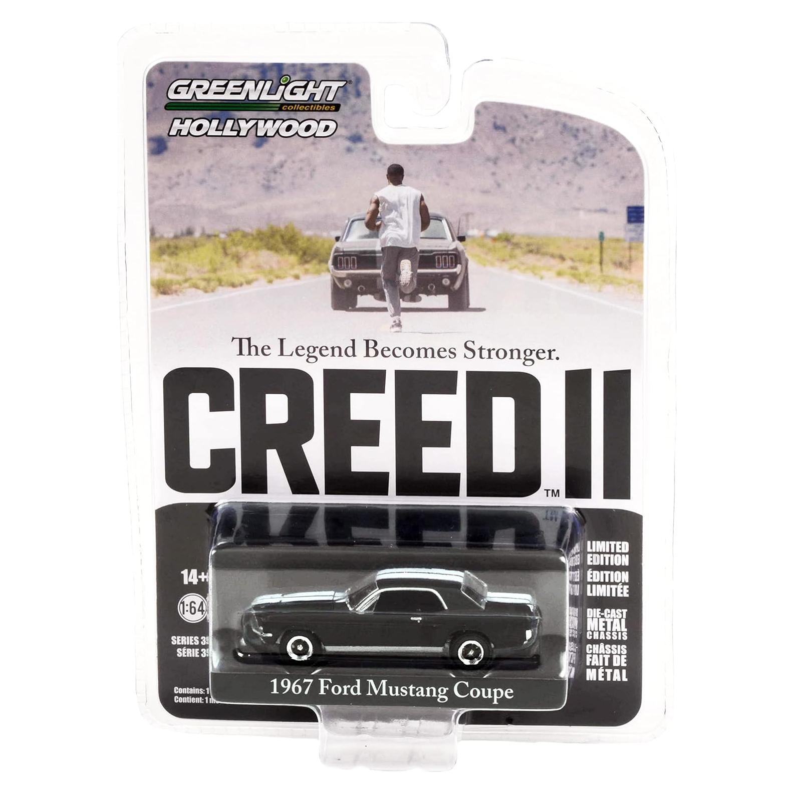 Coche Diecast 1/64 Adonis Creed 1967 Negro Mate Greenlight