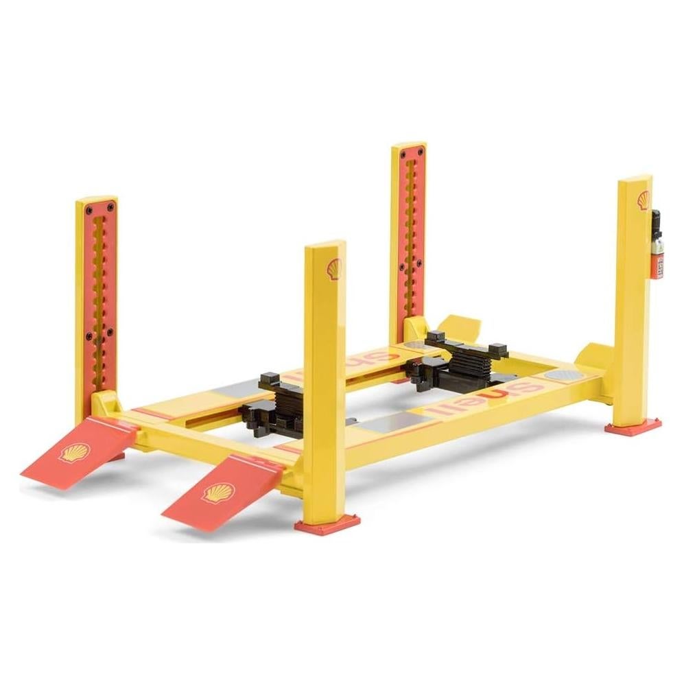 Elevador Ajustable Cuatro Postes Greenlight 1:18 para Coches